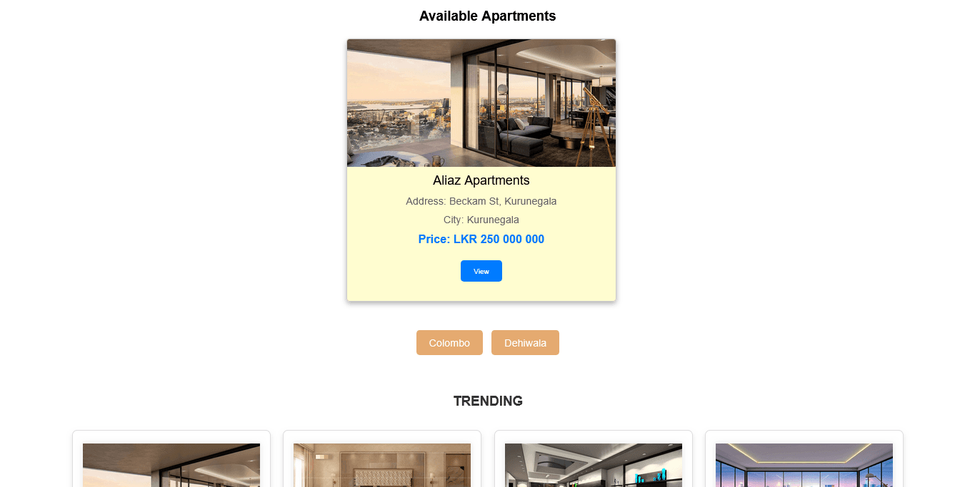 Online Apartment Sales System screenshot 2